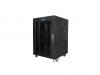 LANBERG SZAFA STOJĄCA RACK 19 15U 600X600 DRZWI SZKLANE LCD CZARNA FF01-6615-12BL (FLAT PACK)