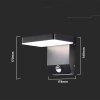 Projektor Oprawa Elewacyjna V-TAC 17W Czujnik Ruchu Czarna IP65 VT-11020-150-B 4000K 2580lm