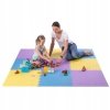 Mata puzzle multipack One Fitness MP10 żółto-niebiesko-fioletowa