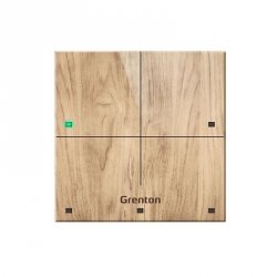 Grenton Panel dotykowy/ 4 pola dotykowe/ TF-Bus/ jasny drewniany front