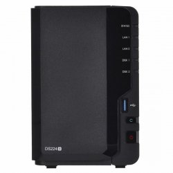 NAS Synology DS224+; Tower; 2x (3.5 SATA HDD); Intel Celeron J4125;,2GB DDR4 (max. 6GB), 2x 1GbE RJ-45