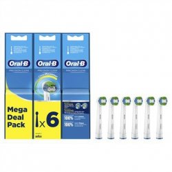 Oral-B Precision Clean Wymienne główki szczoteczki do zębów | Głowy | Dla dorosłych | Liczba główek szczoteczki w zestawie: 6 | 