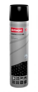 Activejet AOC-201 Sprężone powietrze (600 ml) Powietrze w sprayu do czyszczenia, łatwo czyści trudno dostępne miejsca.