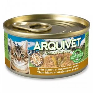 Arquivet  dla kota z tuńczykiem i sardelką 80 g