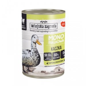 Wiejska Zagroda - Monobiałkowa Kaczka - dorosły- Mokra karma dla kota  - 400g