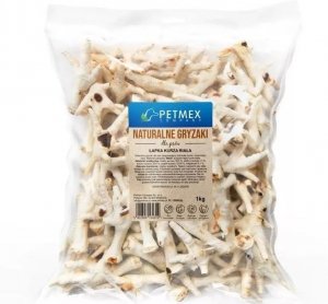 PETMEX Łapka kurza biała - gryzak dla psa -1000g