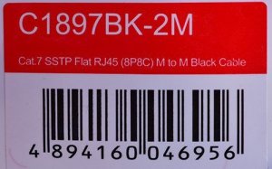 UNITEK KABEL SIECIOWY ETHERNET RJ45 PŁASKI, CAT.7, 2M