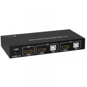 TECHLY PRZEŁĄCZNIK KVM HDMI/USB 2X1 Z AUDIO 4KX2K IDATA KVM-HDMI2U