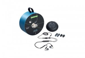 Shure SE215DYCL+UNI-EFS - Słuchawki douszne AONIC215 z pojedynczym przetwornikiem i kablem 3.5mm (przezroczyste)