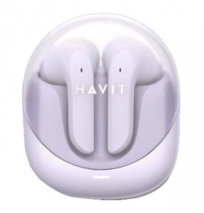 Słuchawki Bluetooth Havit Modern Buds (fiolet)