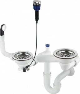 Syfon do zlewozmywaka granitowego 1.5- i 2-komorowego - Space-Saver ZXY 9973