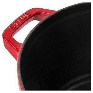 Zestaw 3 naczyń żeliwnych z pokrywką Staub - 24 cm, Czerwony