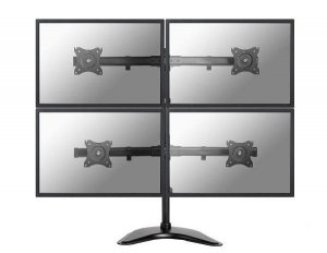 Neomounts NM-D335D4BLACK uchwyt / stojak do monitorów 68,6 cm (27) Biurko Czarny