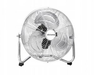 Wentylator-cyrkulator podłogowy chromowany 80W / 40 cm