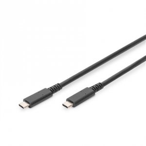 Kabel USB 4.0 40Gbps Typ USB C/USB C M/M PD 3.0 100W 8K 30Hz czarny 0,8m