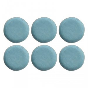 ROSE&TULIPANI CONCERTO FUSE AZZURRO Zestaw 6 talerzy obiadowych 27 cm