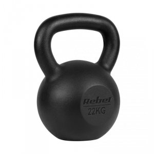 Kettlebell żeliwny 22kg, REBEL ACTIVE