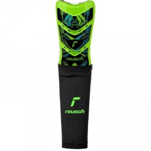 Ochraniacze piłkarskie Reusch Shinguard Attrakt Supreme zielone 5377040 555 M
