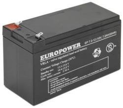 BATERIA 12V 7.2AH VRLA EP7.2-12 T2 EUROPOWER EMU
