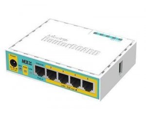 ROUTER SIECIOWY 10/100M 5PORT HEX POE LITE RB750UPR2 MIKROTIK