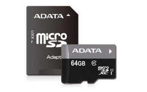 PAMIĘĆ MICRO SDXC 64GB CLASS10 W/AD AUSDX64GUICL10-RA1 ADATA