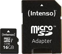 PAMIĘĆ MICRO SDHC 16GB UHS-I W/ADAPTER 3423470 INTENSO