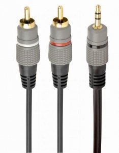 KABEL AUDIO 3.5MM TO 2RCA 1.5M GOLD CCA-352-1.5M GEMBIRD