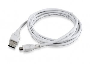 KABEL USB2 A PLUG/MICRO B 1.8M WHITE CCP-MUSB2-AMBM-6 GEMBIRD