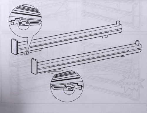 Prowadnice teleskopowe 2 poziomowe  ELECTROLUX TR2LV