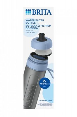 Butelka filtrująca Brita Active pastelowy błękit 2 dyski