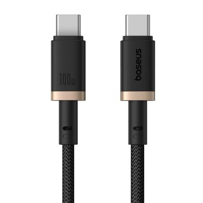 Kabel Baseus Dura Typ C-Typ C 100W 1m czarno-złoty