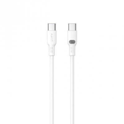Kabel Havit Typ C-Typ C CB6280 (biały; 100cm)