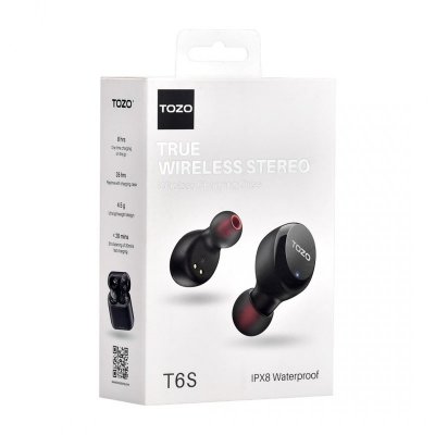 Słuchawki TWS TOZO T6S Black