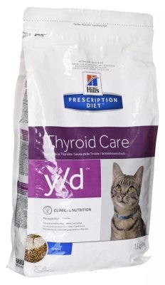 HILL&#039;S Thyroid Care y/d - sucha karma dla kota - 1,5 kg