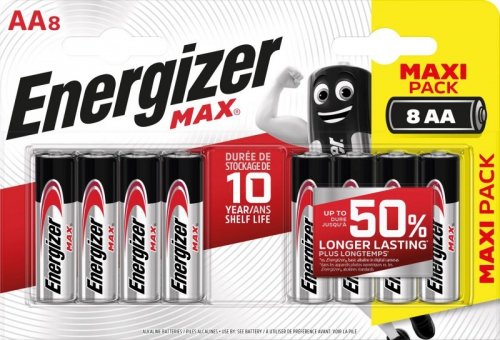 ENERGIZER BATERIA MAX AA LR6. 8 szt. Opakowanie ECO