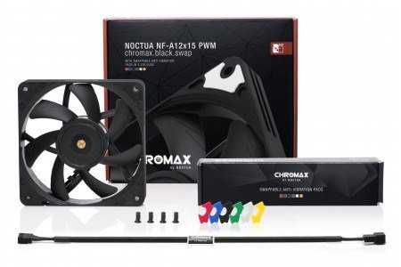 Wentylator NOCTUA NF-A12x15 PWM Chromax.black.swap
