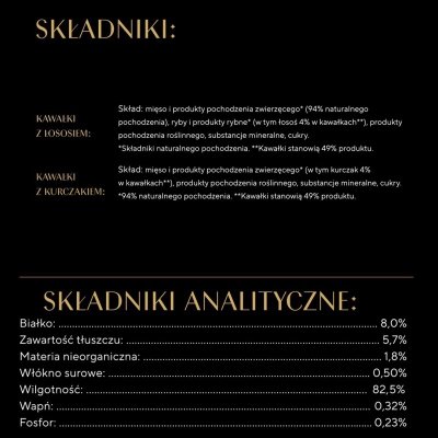 SHEBA Nature&#039;s Collection Drobiowe smaki w galarecie- Junior Kurczak/Łosoś - Mokra karma dla kota 40x85g