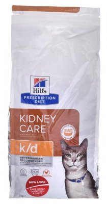 Hill&#039;s Prescription Diet Feline k/d Kidney Care - sucha karma dla kotów z chorobami nerek - 3 kg