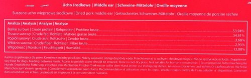 MACED Ucho środkowe - przysmak dla psa - 100 g
