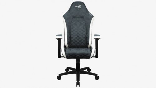 FOTEL AEROCOOL CROWN AeroSuede STEEL BLUE