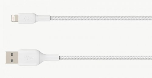 Kabel Belkin BoostCharge Braided Lightning to USB-A Cable 2m oplot White