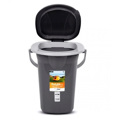 GREENBLUE TOALETA PRZENOŚNA TURYSTYCZNA, ANTRACYTOWA GB320AG