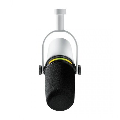 Shure MV7+-W - Mikrofon lektorski/wokalny ze złączem XLR/USB-C Biały