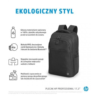 Plecak HP Professional  Laptop Backpack do notebooka 17,3&quot; czarny 500S6AA