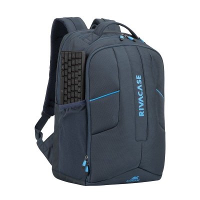 RIVACASE PLECAK NA LAPTOP DLA GRACZY 17,3&quot; BORNEO, GRANATOWY, GAMING, Z MATERIAŁU WODOODPORNEGO