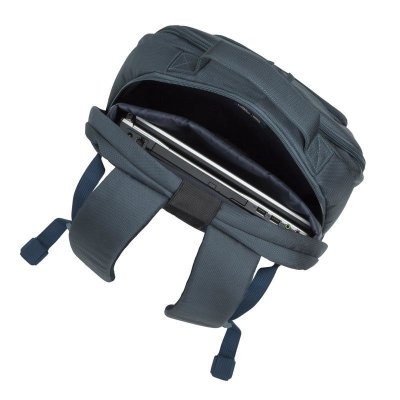 RIVACASE PLECAK NA LAPTOP 17,3&quot; TEGEL, MORSKI, 23L, MATERIAŁ WODOODPORNY, KIESZENIE NA TABLET 10,1&quot;, SMARTFON, DOKUM.,
