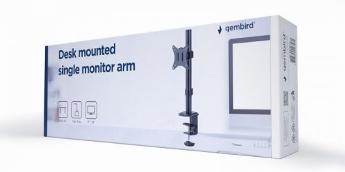 GEMBIRD BIURKOWE REGULOWANE RAMIĘ NA MONITOR 17&quot;-32&quot;, DO 9 KG