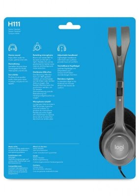 Słuchawki Logitech H111 981-0005939 (kolor szary