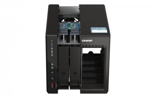 Qnap TS-253E-8G, Tower, 2 x 2.5&quot;/3.5&quot; SATA, Intel Celeron J6412 4C/4T, 8 GB DDR4 onboard not expandable, 2 x 2.5GbE, E