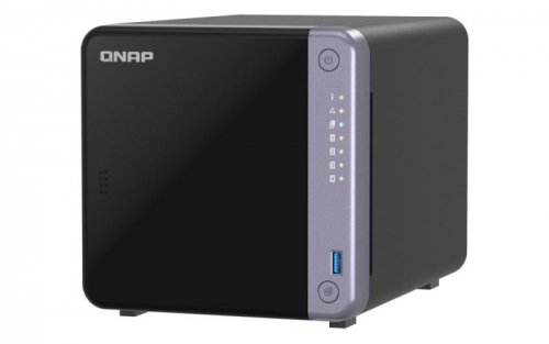 Qnap TS-432X-4G, Tower, 4 x 2.5&quot;/3.5&quot; SATA, AnnapurnaLabs Alpine AL524 4C, 4GB (Max. 16GB) DDR4 SODIMM, 2 x 2.5GbE, 1 